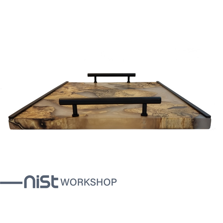 سینی چوب و رزین مدل ممرز اسموکی با کد MS_smok0001_3