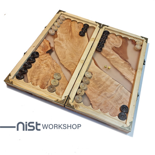 تخته نرد کلاسیک مدل توسکا جنگلی-1