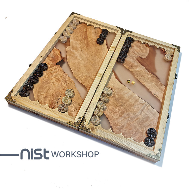 تخته نرد کلاسیک مدل توسکا جنگلی-1