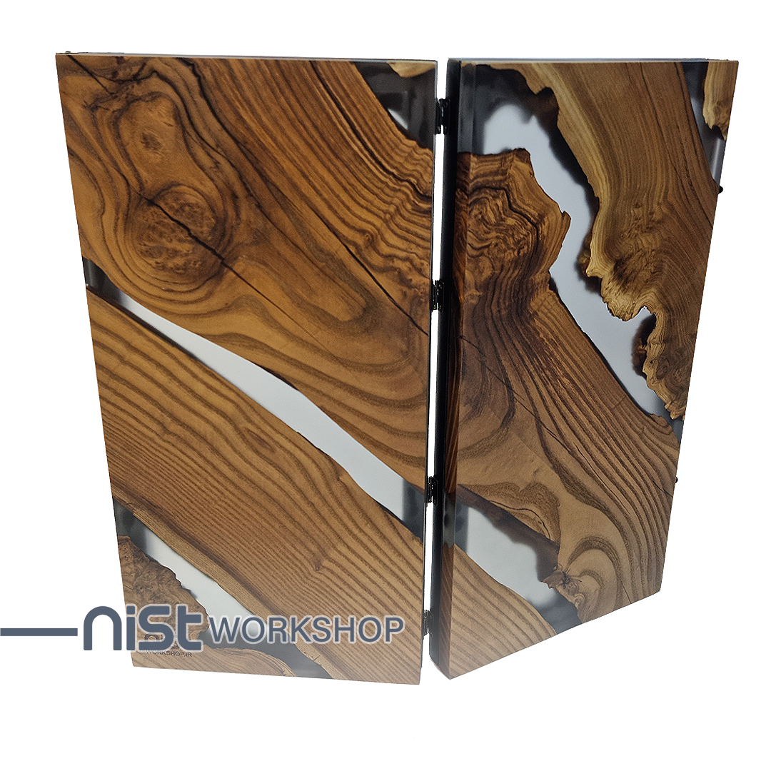 تخته نرد کلاسیک مدل سنجد دودی-4