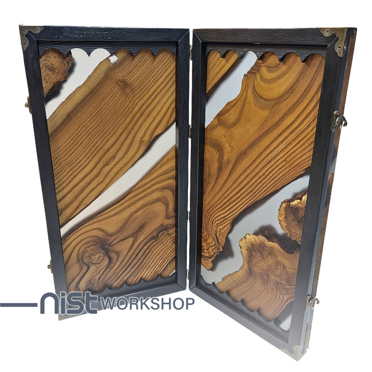 تخته نرد کلاسیک مدل سنجد دودی-5