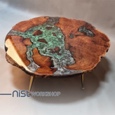 میز جلو مبل طرح سنجد سبز