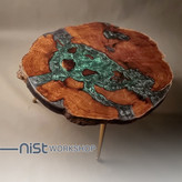 میز جلو مبل طرح سنجد سبز