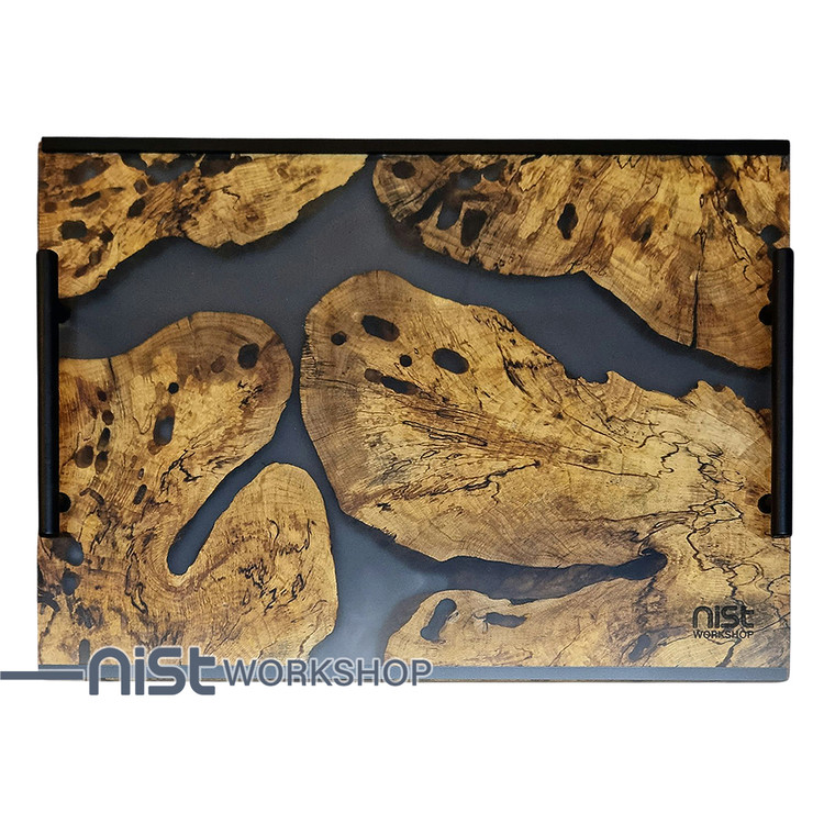 سینی چوب و رزین مدل ممرز دودی-03