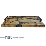 سینی چوب و رزین مدل ممرز دودی-004