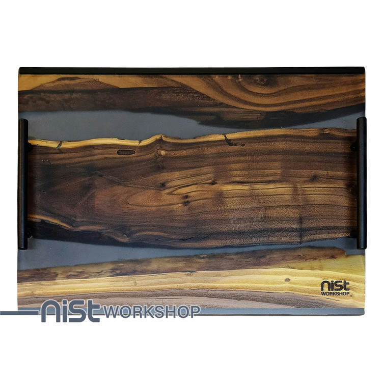 سینی چوب و رزین مدل سنجد دودی کد 002-03