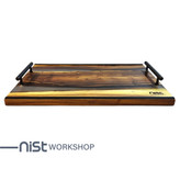 سینی چوب و رزین مدل سنجد دودی کد 002-04