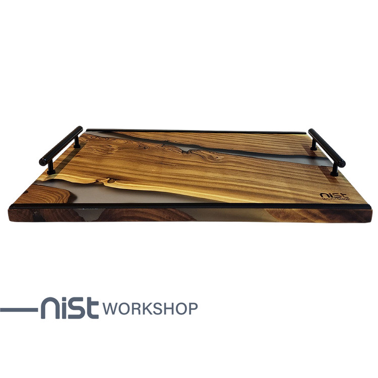 سینی چوب و رزین مدل سنجد دودی کد 003-04