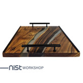 سینی چوب و رزین مدل سنجد دودی کد 004-04