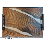 سینی چوب و رزین مدل سنجد دودی کد 005-05